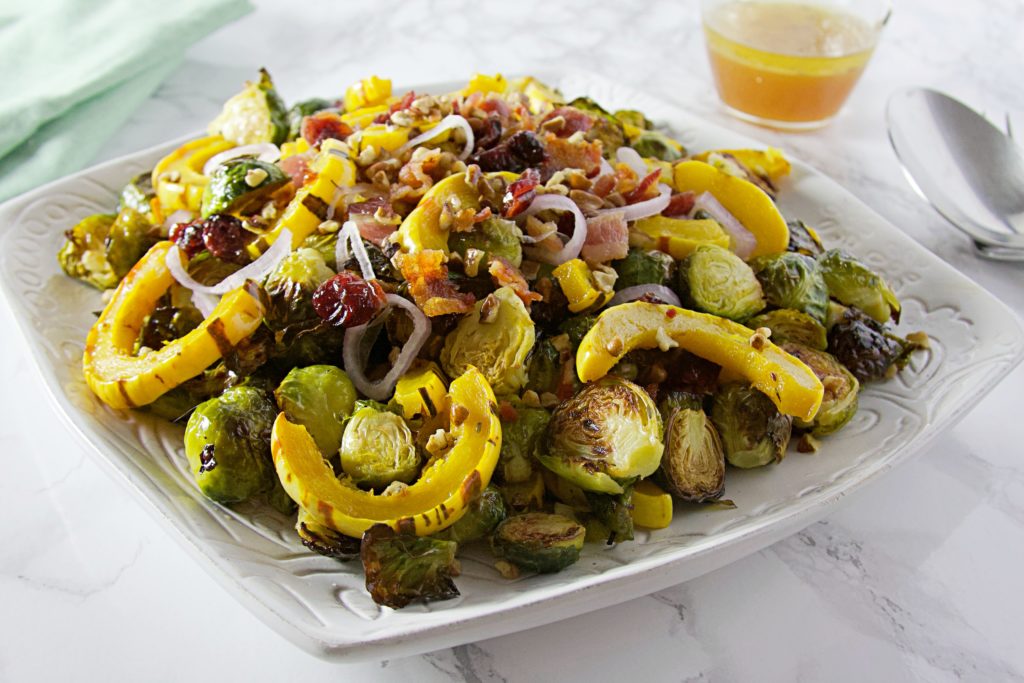 warm brussels sprouts salad